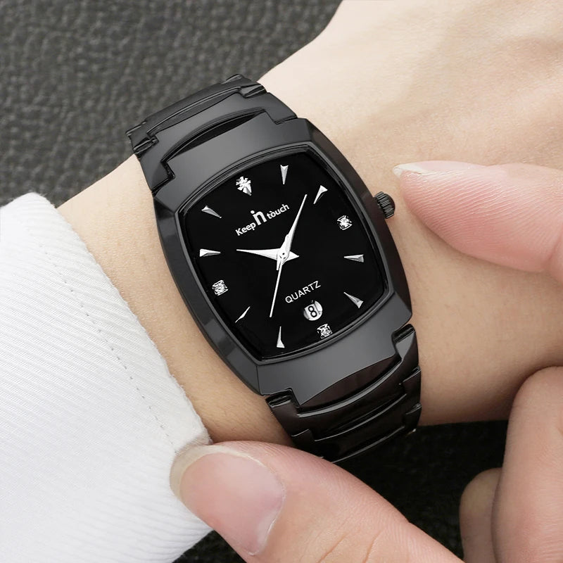 Men Quartz Watches Original High-end Luxury Waterproof Men's Watch Wristwatch Stainless Steel Fashion Business Date Clock Male