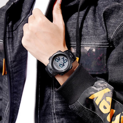 SKMEI 1560 Sport Electronics Watch for Men 100M Waterproof LED Display Digital Mens Wristwatches Stopwatch Military Reloj Hombre