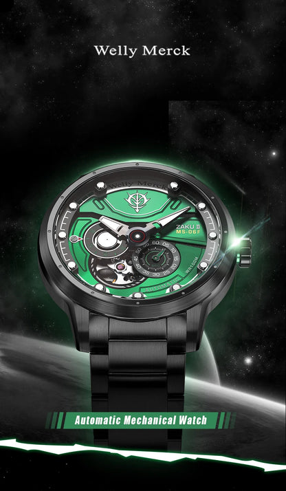 WM Watch Automatic Mechanical Watches Man Stainless Steel Waterproof MIYOTA 82S7 Limited Edition Welly Merck Watch Joint Series