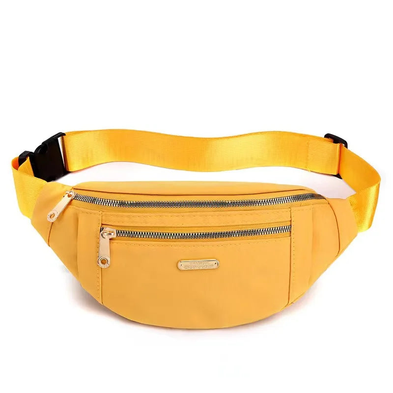 New Women Waist Bags for Women Oxford Leisure Color Chest Bag Shoulder Crossbody Waist Bags Handbags Female Messenger Belt Bags