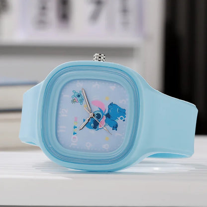 Fashion Stitch Kids Watches for Girls Cute Square Large Dial Children Women Quartz Clock Toys Accessories relogio infantil
