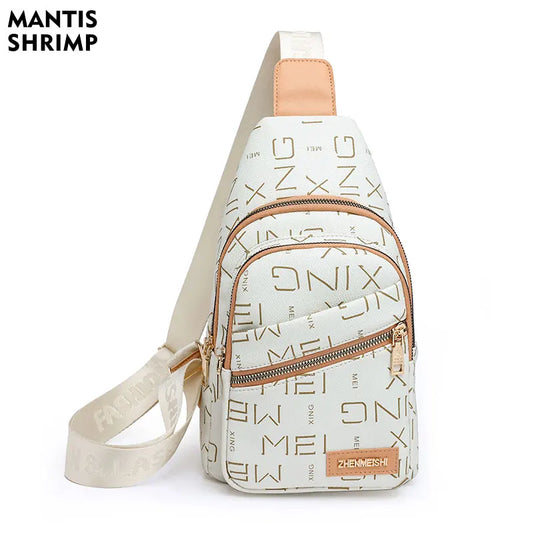 Women Bag new fashion Chest Bags for Women Ladies Sling Pack Chest Pack PU Leather Crossbody Bag Short Trip Shoulder Bags Luxury