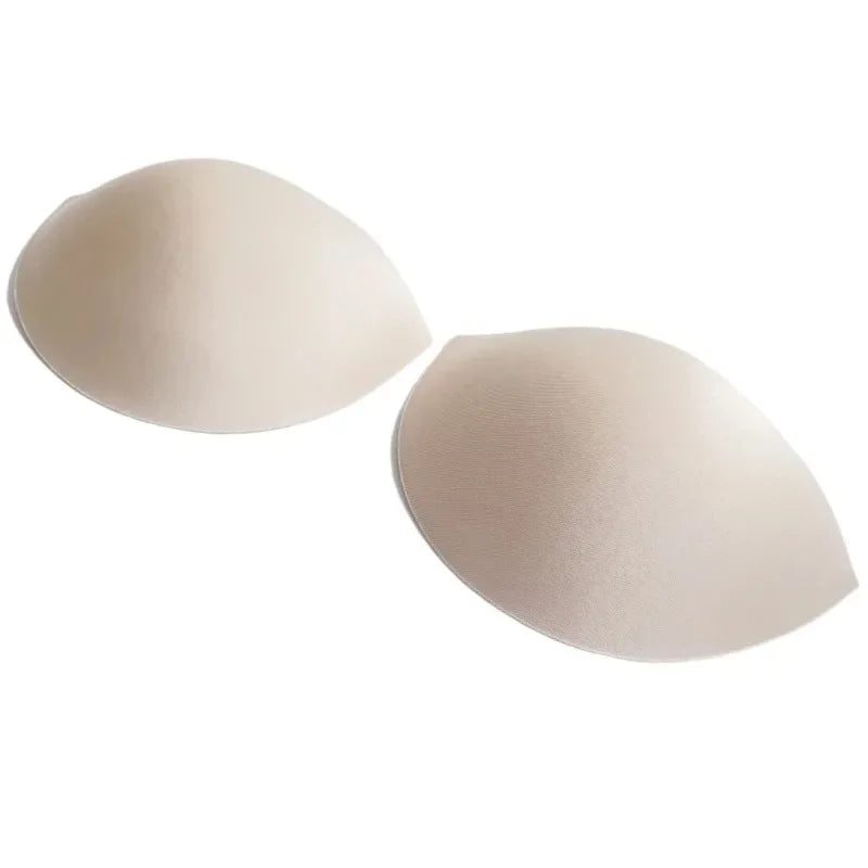 4Pair.Large Size Breathable Thin Sponge Chest Pad Soft Skin Friendly Sweat Absorbing Summer Dress Swimsuit Chest Cup