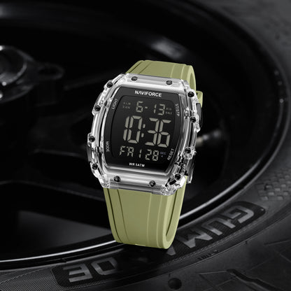 NAVIFORCE Fashion Student Watches Electronic LED Digital Watch for Men Watch Waterproof Sport Multifunctional Alarm Clock Man