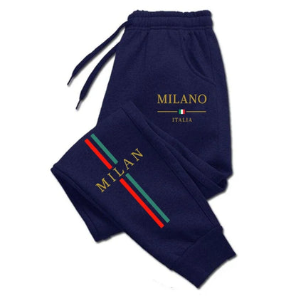 2025 Hot Sale Milan City Printed Jogger Pants Men Women Autumn Winter Casual High Quality Outdoor Running Sports Casual pants