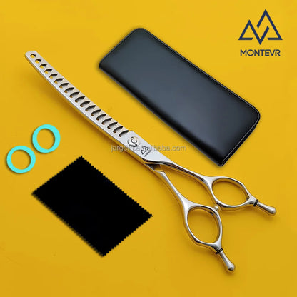 Quality VG10 Pet Grooming Scissors 7 Inch 52 Teeth Curved Dog Grooming Scissors Pet Grooming Products