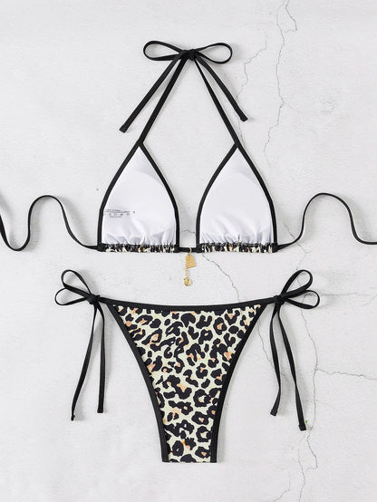 "2026 New Triangle Bikini Set - Floral Print Push Up Swimsuit & Brazilian Bottoms"