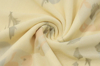 Retro V Neck Dresses Yellow Sleeveless Flower Print  Maxi Long Dress Elegant High Waist Female Holiday Party Vestidos
