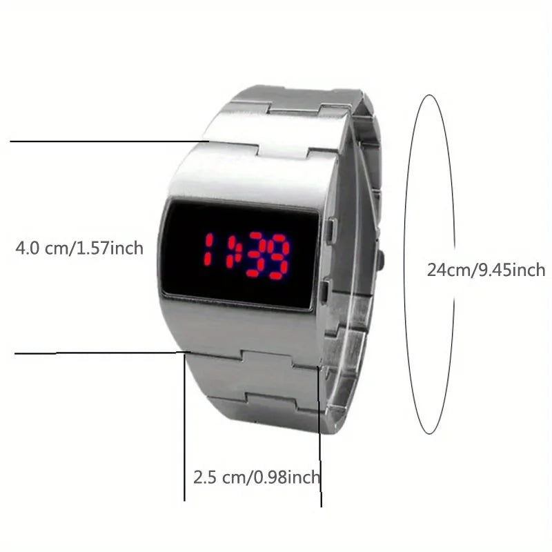 New Luxury Heavy Watch Men Led Digital Watches Full Black Electronic Wristwatches Men Sport Watches Reloj Hombre Montre Homme