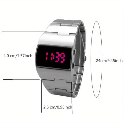 New Luxury Heavy Watch Men Led Digital Watches Full Black Electronic Wristwatches Men Sport Watches Reloj Hombre Montre Homme