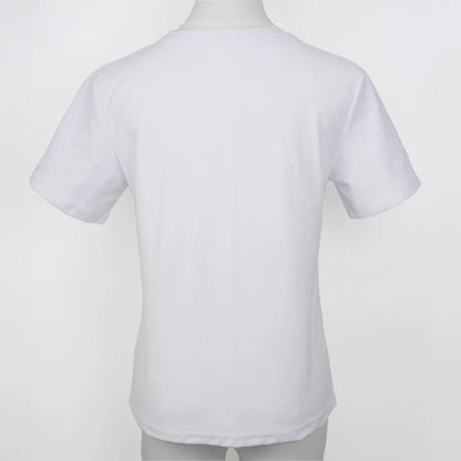 Cotton Short Sleeve Tops 220 Grams Heavy T-shirt Y2k Casual Comfortable Tee Shirt Black & White O-neck Woman Clothing YH2532