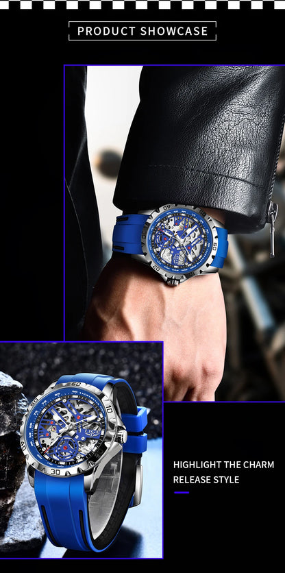 LIGE Top Luxury Automatic Watch For Men Mechanical Watches Men Sports Waterproof Stainless Steel Men Watch Reloj Hombre