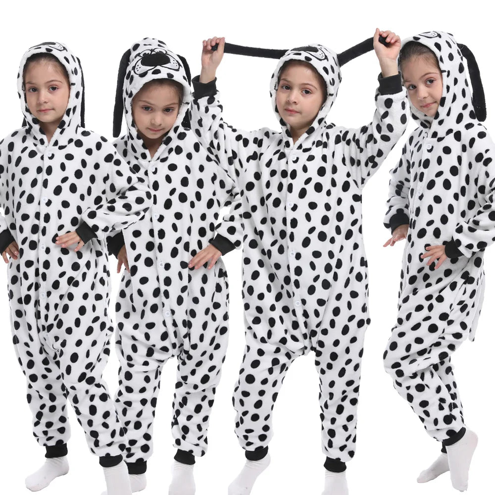 boys girls stitch kigurumi pajamas children winter flannel onesies kids panda tigger dinosaur pijama baby blanket sleepers