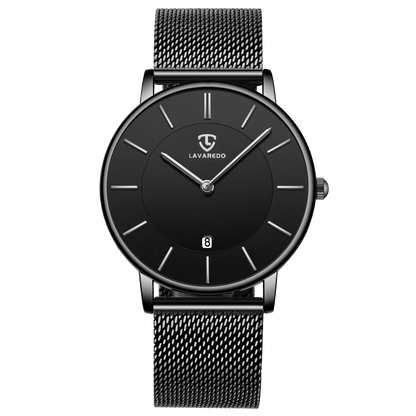 Mens Watches, Minimalist Fashion Simple Wrist Watch for Men Analog Date with Leather Strap