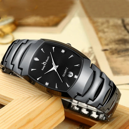 Men Quartz Watches Original High-end Luxury Waterproof Men's Watch Wristwatch Stainless Steel Fashion Business Date Clock Male