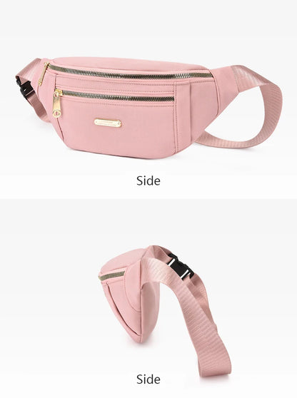 New Women Waist Bags for Women Oxford Leisure Color Chest Bag Shoulder Crossbody Waist Bags Handbags Female Messenger Belt Bags