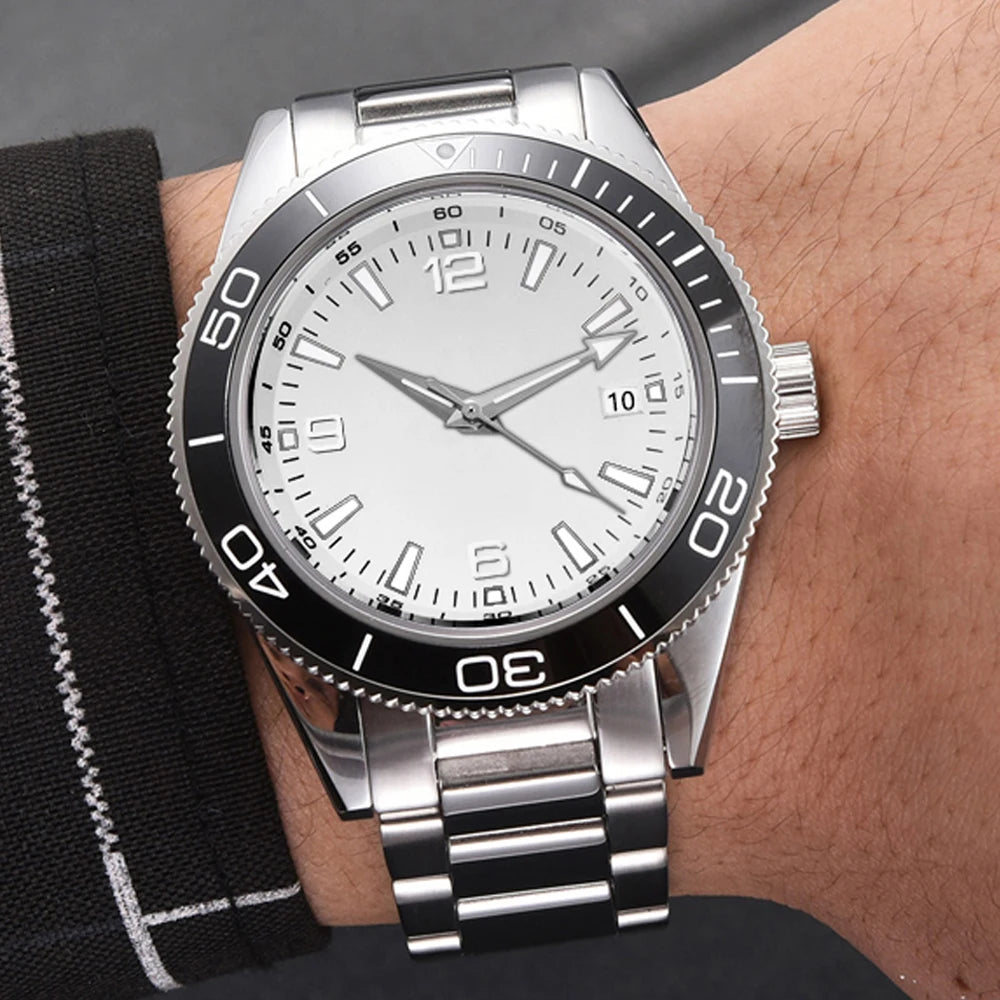 Luxury Corgeut Automatic Mens Watches Ceramic 10bar Swim Stainless Steel NH35A Watch Men Mechanical Wristwatch Relogio Masculino