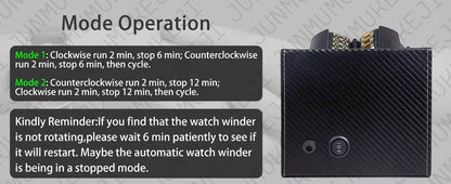 Watch Winder for Automatic Watches Box 3 Watches PU Leather Rotating Storage Display Automatic Winding Universal USB Power 5V1A