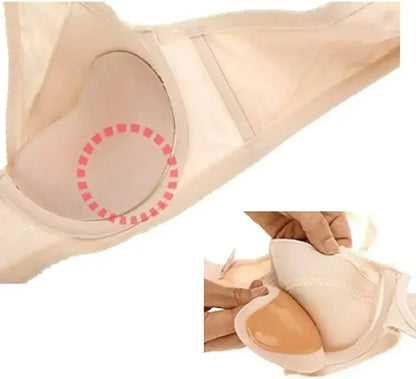 2pcs New Chest Sticky Bra for Bikini Thicken Sponge Bra Pads Breast Push Up Silicone Removeable Inserts Swimsuit Invisible Bra