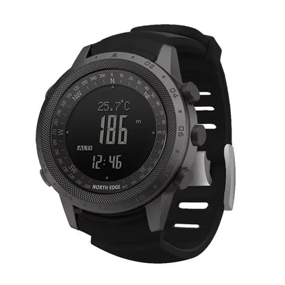 NORTH EDGE DESERT Men Digital Watch Outdoor Sports Running Swimming Outdoor Sport Watches Altimeter Barometer Compass WR50M