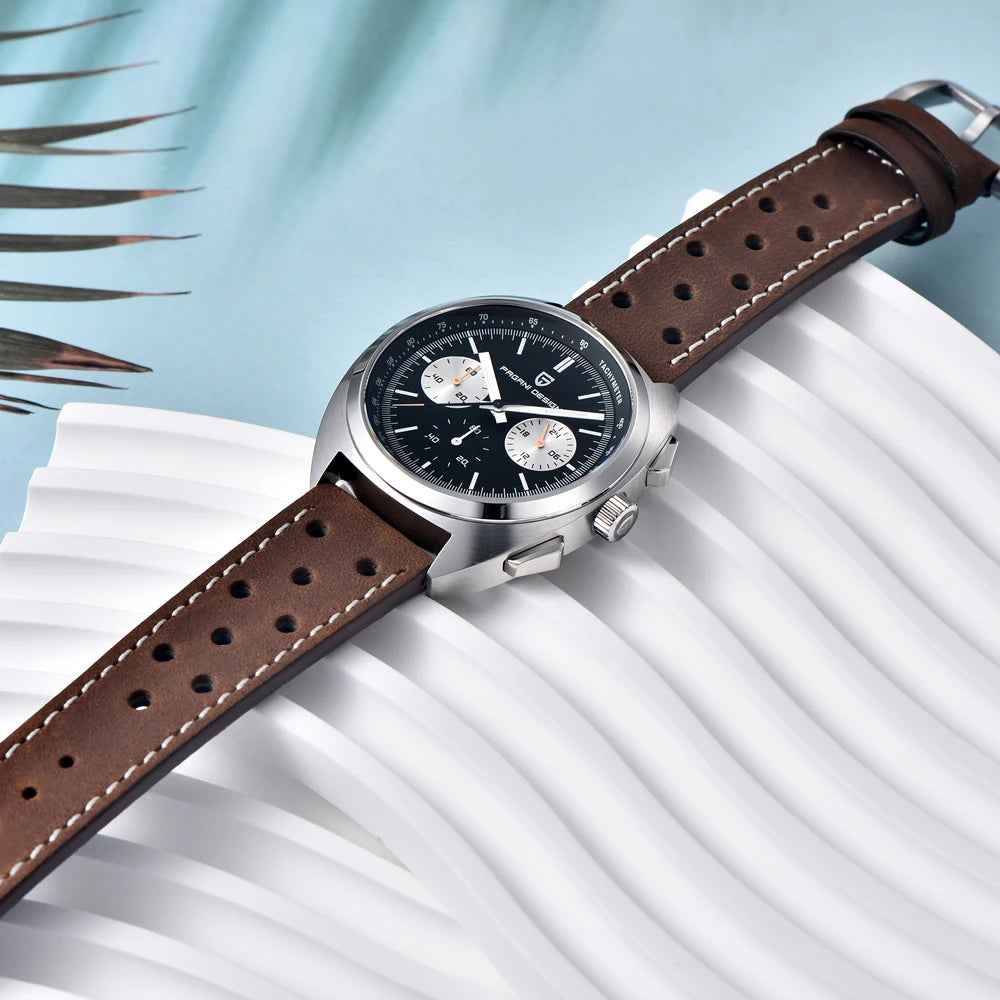 PAGANI DESIGN Men's Watches Luxury Quartz Wrist Watch For Men AR Sapphire Speed Chronograph Retro Dial Clock Reloj Hombre 2026