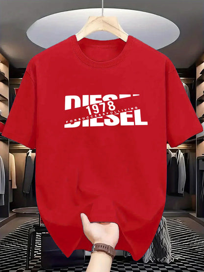 New trendy men's fashion T-shirt, black T-shirt, comfortable summer T-shirt, pure cotton short sleeved T-shirt, 2026 bestseller