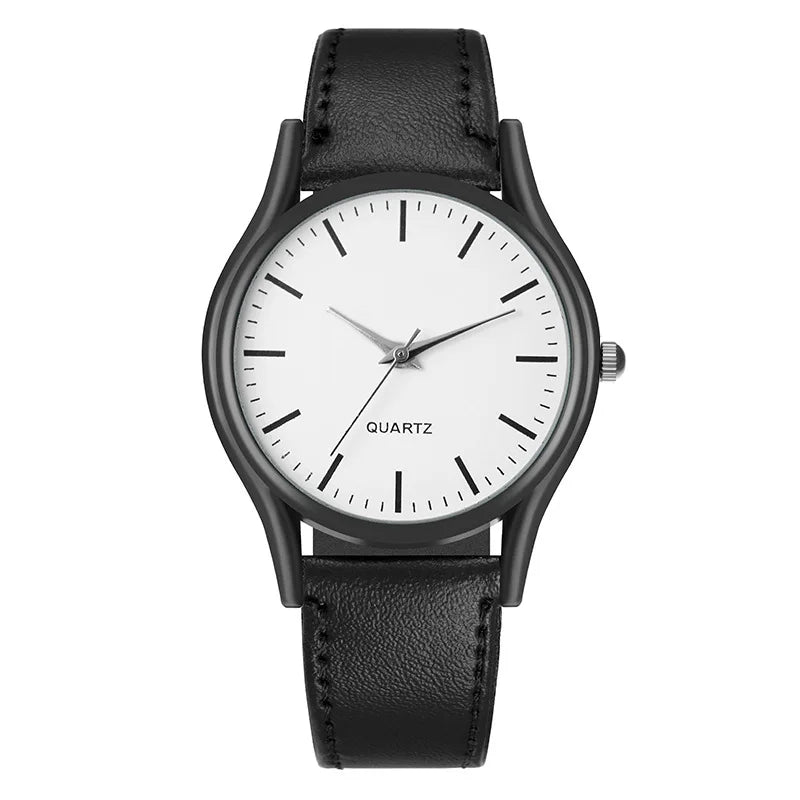 Classic Lovers Watches Men Women Casual Leather Strap Quartz Men's and Women's Pair Quartz Watch Gift High Quality