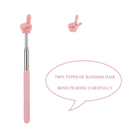 Colorful Finger Reading Sticks Stainless Steel Pointer Parent-Child Finger Reading Sticks Telescopic Rod Kids Teaching Tool