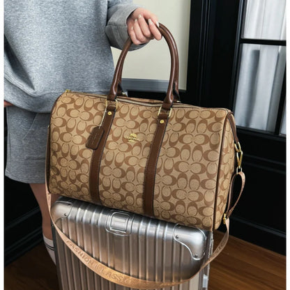 Women's Classic Boston Handbag Large Capacity Elegant Travel Duffle Bags for Women Weekend Luggage Travel Shoulder Bag