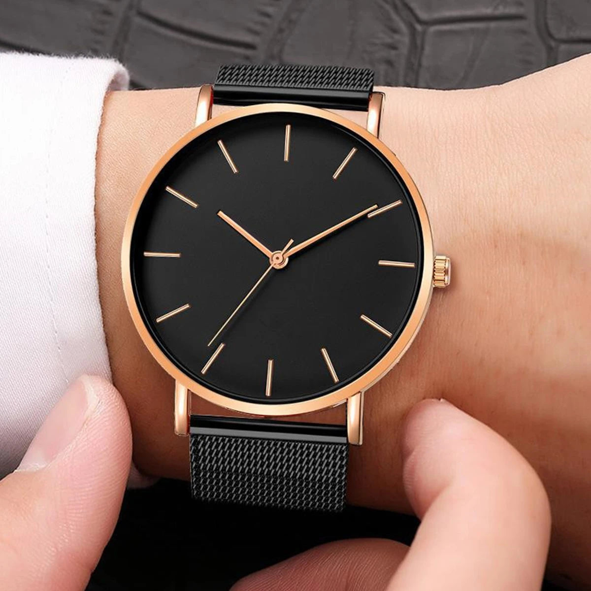 Top Brand Luxury Watches Women Fashion Stainless Steel Mesh Belt Quartz Wristwatch Simple Casual Ladies Clock Gift Montre Femme