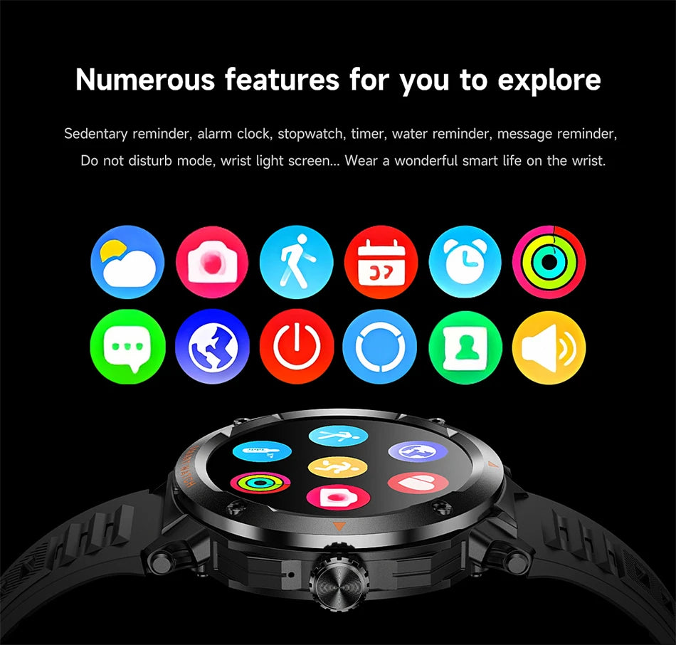 NFC Smart Watch Wireless Earphone 2 in1 Bluetooth Call Men Smart Watches Heart Rate Monitor Music Playing Headphones Smartwatch