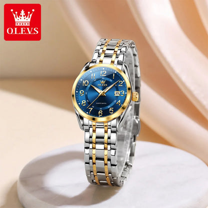 OLEVS 3666 Woman Watches Original Quartz Watch Waterproof Luminous Watches For Woman Gift Chronograph Date Reloj Mujer