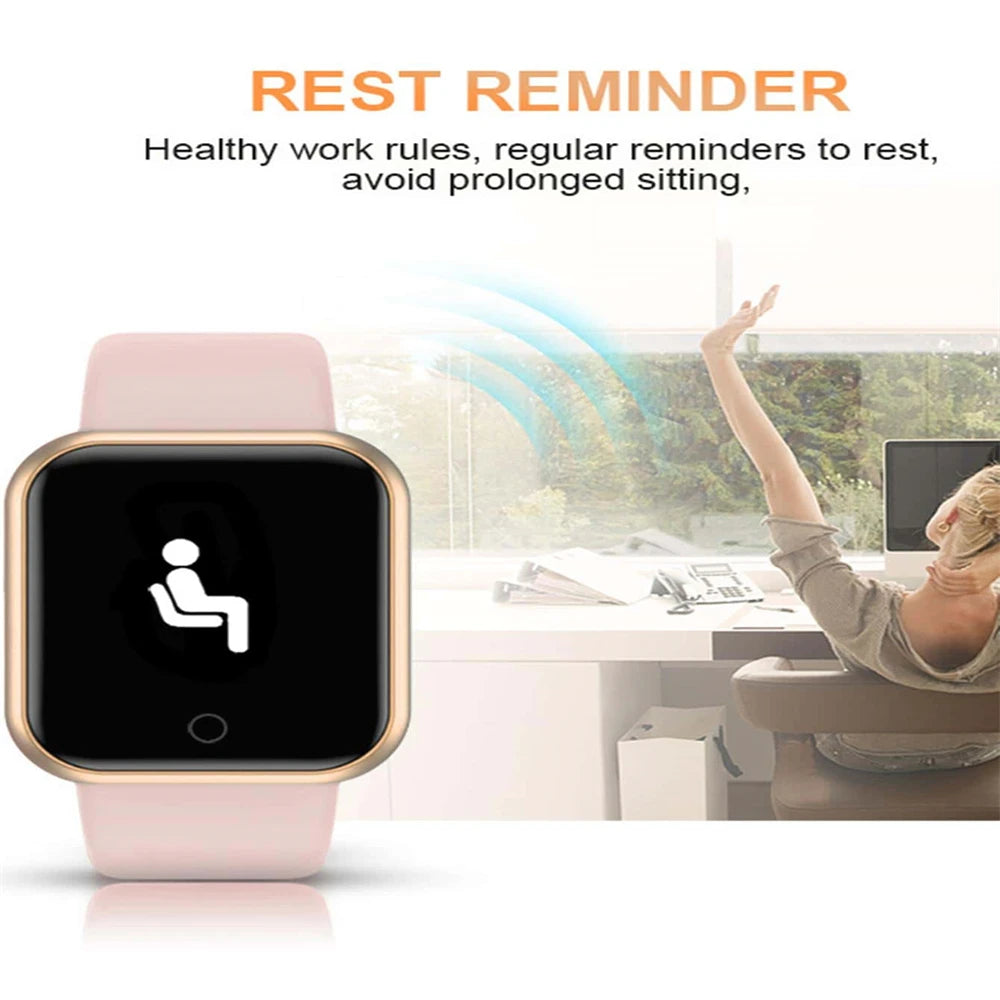 Men Watches Smart Watch For Women Fitness Heart Rate Monitor Sports Smartwatch Electronic Calory Music Control Y68 Bracelet Kids