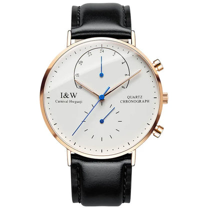 Carnival Brand Luxury Watches for Man Fashion Waterproof Rose Gold Silver Military Clock Men Quartz Wristwatches Reloj Hombre