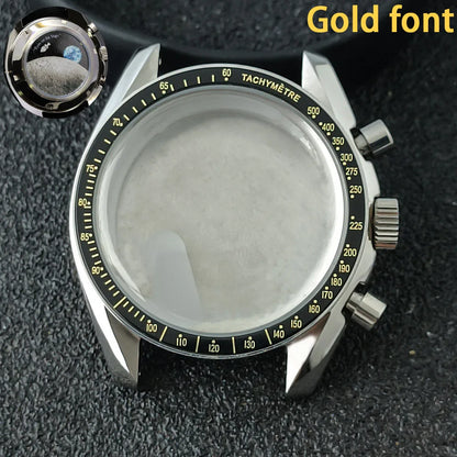 39.7mm MoonSwatch Chronograph Watches Stainless Steel Case Fit VK63 Movement Accessories Sapphire Glass Watch 20mm Strap Moon