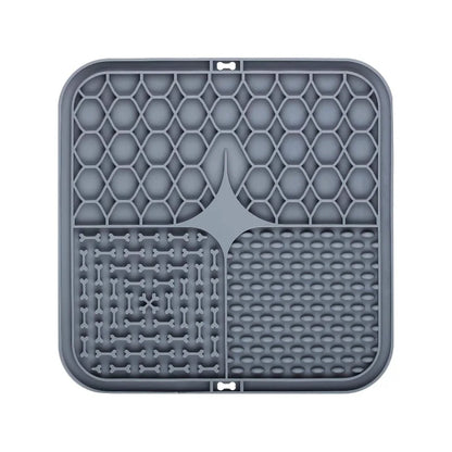 Pet Lick Silicone Mat Dogs Pet Slow Food Plate for Dog Bathing Distraction Silicone Dog Sucker Food Training Dog Feeder Supplies