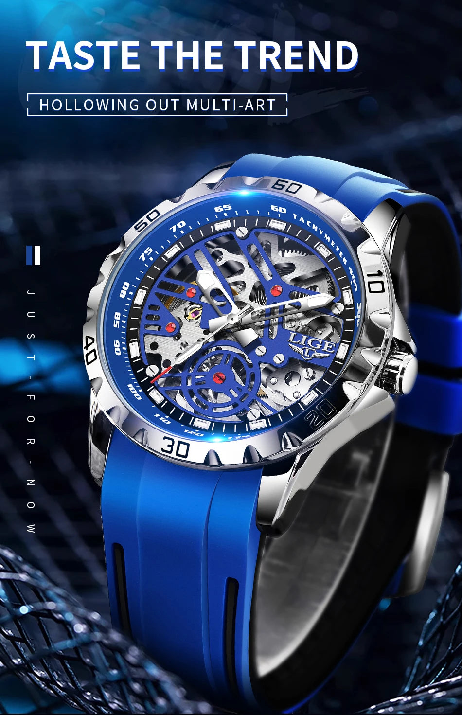 LIGE Top Luxury Automatic Watch For Men Mechanical Watches Men Sports Waterproof Stainless Steel Men Watch Reloj Hombre