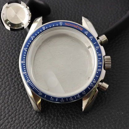 39.7mm MoonSwatch Chronograph Watches Stainless Steel Case Fit VK63 Movement Accessories Sapphire Glass Watch 20mm Strap Moon