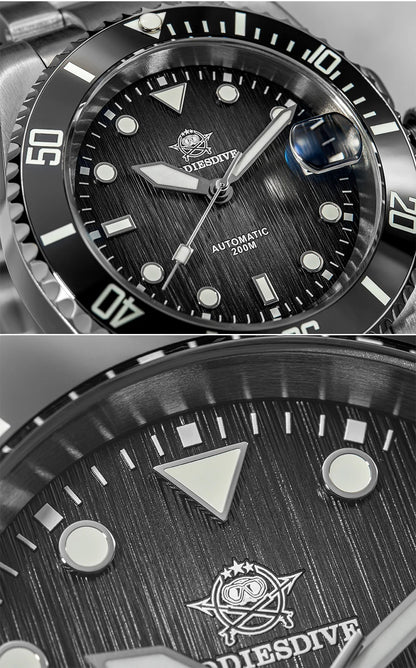 ADDIESDIVE Automatic Watch for Men Sapphire AR Coated 20Bar Supper Luminous Wristwatch Sports Mechanical Watches New AD2536