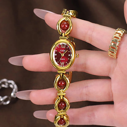 Gold Women Bracelet Watches For Ladies Wrist Watches Top Brand Luxury Elegant Women Dress High Quality Watches Quartz Minimalist
