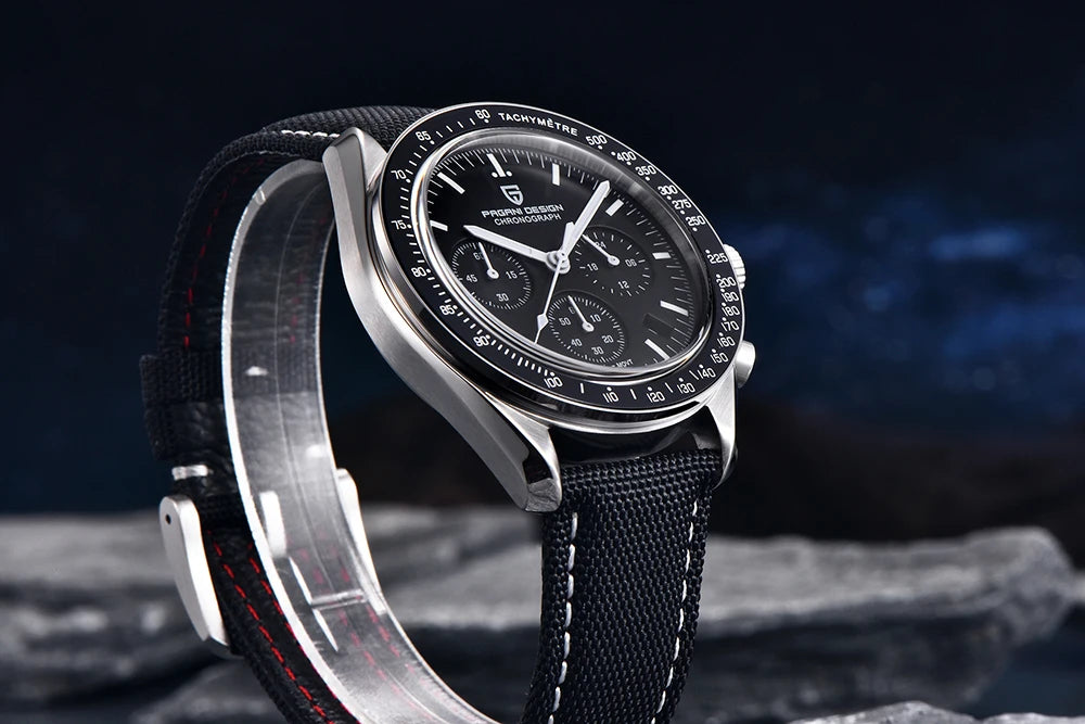 2026 New PAGANI DESIGN Gold Men's Quartz Watches Luxury VK63 Speed Sports Chronograph Watch Men AR Sapphire Ceramic Bezel Clock