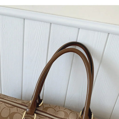 Women's Classic Boston Handbag Large Capacity Elegant Travel Duffle Bags for Women Weekend Luggage Travel Shoulder Bag
