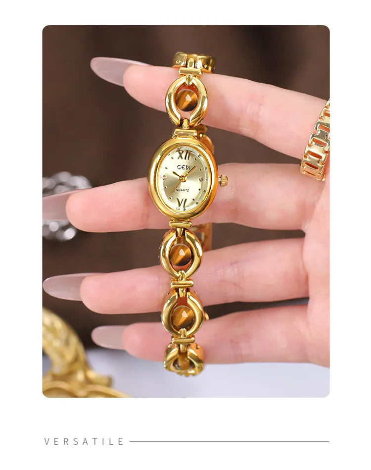 Gold Women Bracelet Watches For Ladies Wrist Watches Top Brand Luxury Elegant Women Dress High Quality Watches Quartz Minimalist