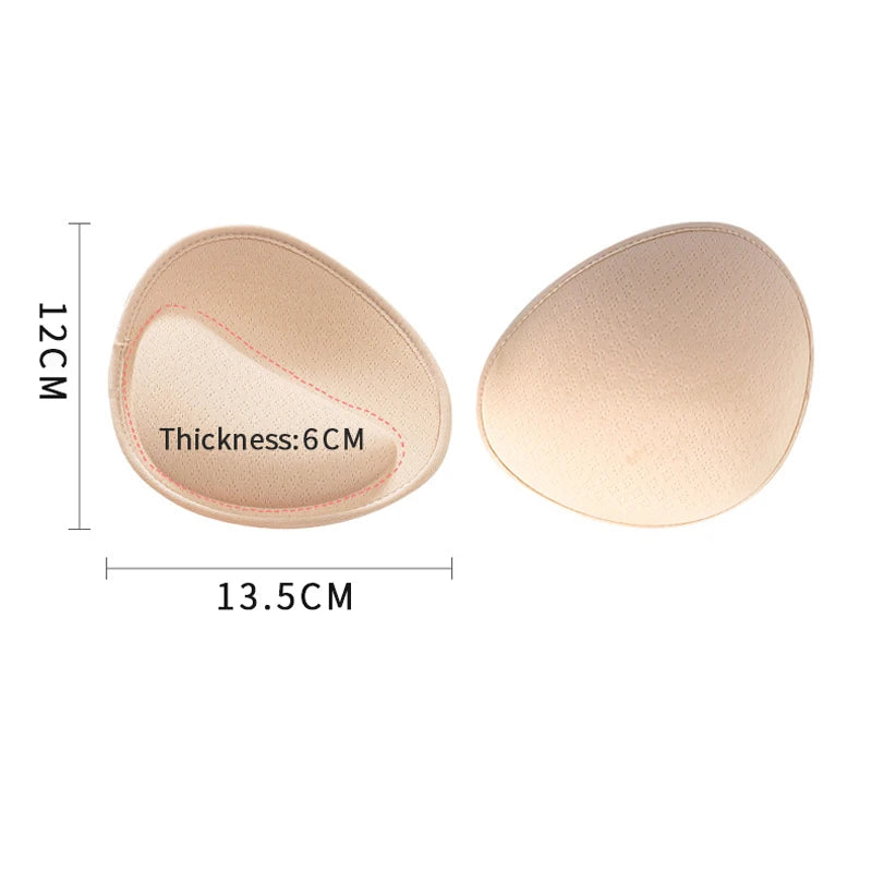 Women Sexy Breast Insert Push Up Bra Enhancer Swimsuit Bikini Pad Removeable Foam Chest Accessories Swimsuit Thickness 4/5/6cm