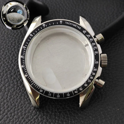 39.7mm MoonSwatch Chronograph Watches Stainless Steel Case Fit VK63 Movement Accessories Sapphire Glass Watch 20mm Strap Moon