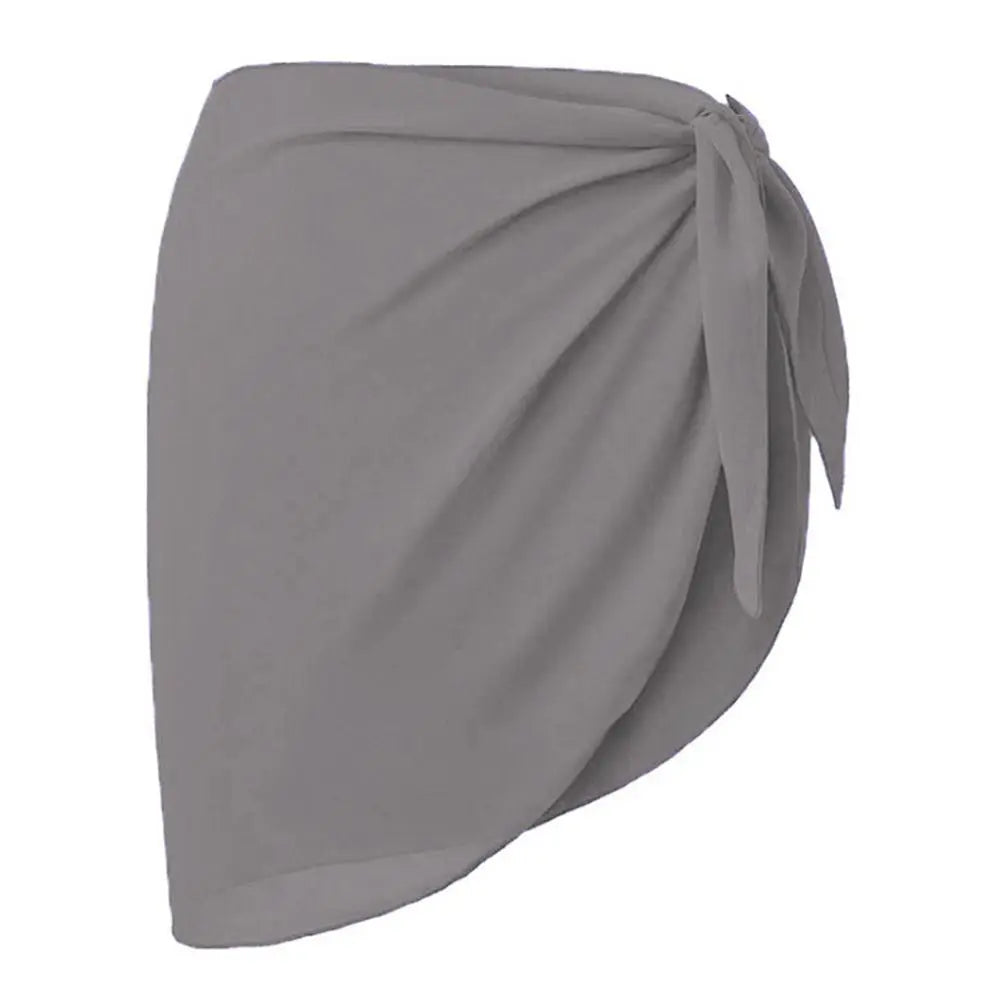 Women Short Sarongs Swimsuit Coverups Beach Bikini Wrap Sheer Short Skirt Chiffon Scarf Cover Ups for Swimwear