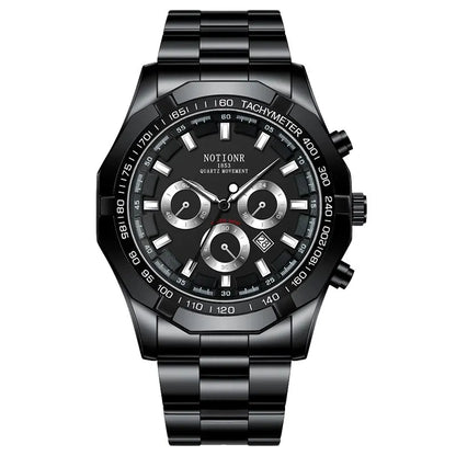 Luxury Mens Sport Watches Fashion Men Business Stainless Steel Waterproof Quartz Wristwatch Calendar Luminous Clock Reloj Hombre
