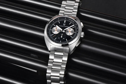 2026 New PAGANI DESIGN Mens Panda Watches Luxury Quartz Watch For Men Chronograph Wristwatches AR Sapphire Leather Luminous Gift
