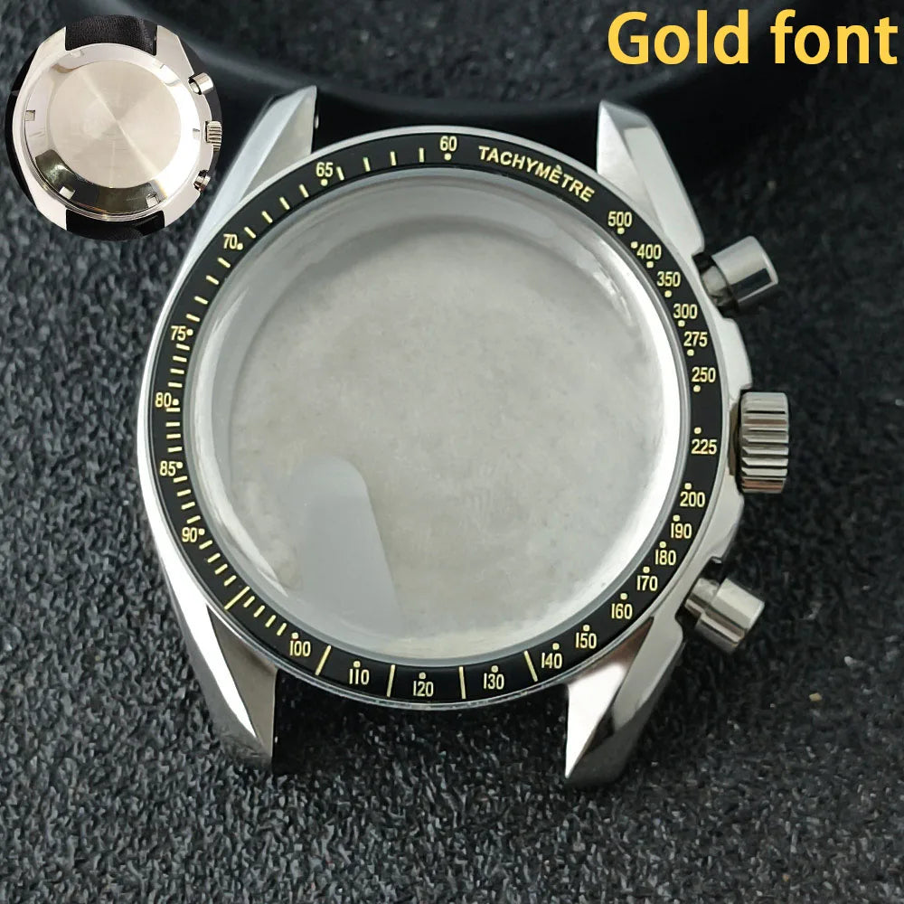 39.7mm MoonSwatch Chronograph Watches Stainless Steel Case Fit VK63 Movement Accessories Sapphire Glass Watch 20mm Strap Moon