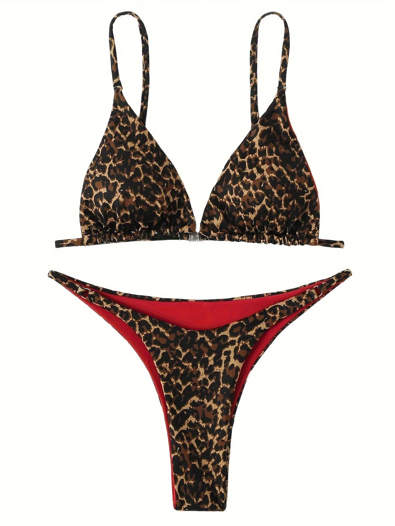 High Cut Micro Bikini Women Leopard Bandage Push Up Swimsuit Sexy Bathing Suit Padded Thong Swimwear Biquini Trajes De Baño 2026